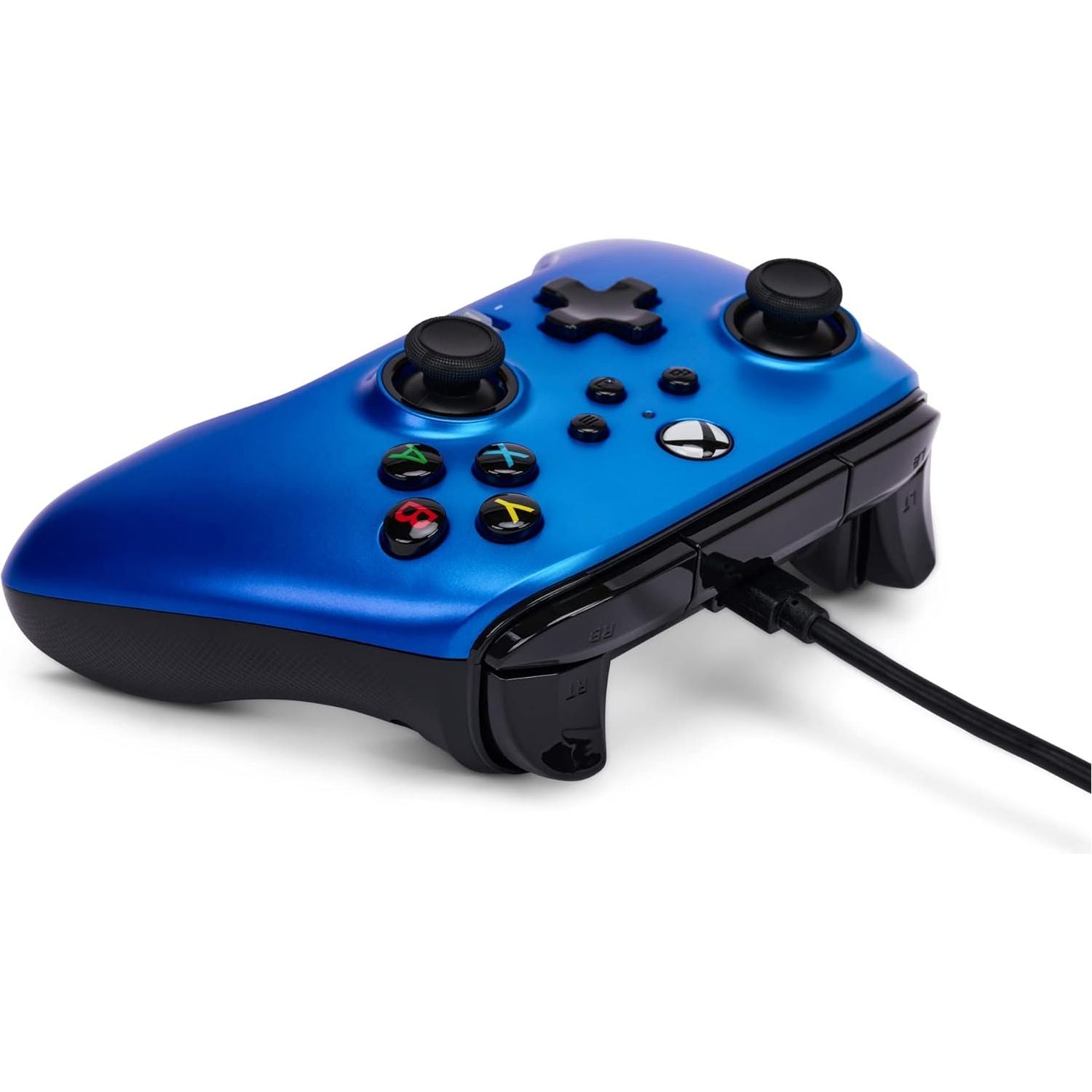 PowerA Enhanced Wired Controller for Xbox Series X|S, Wired Video Game Controller, Gamepad for Xbox X and S, Officially Licenced by Xbox, 2 Years Manufacturer Warranty- Sapphire Fade - 6